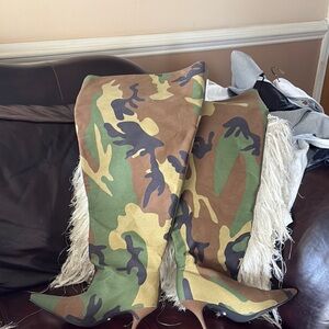 Camo boots
